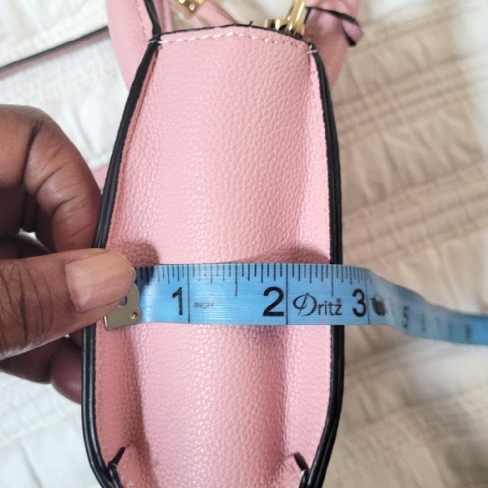 ☆ Pink Faux Leather Mini Crossbody Bag - Picture 9 of 14